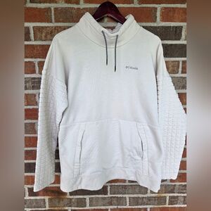 Columbia Cream Mock Neck Pullover Sweatshirt Size S